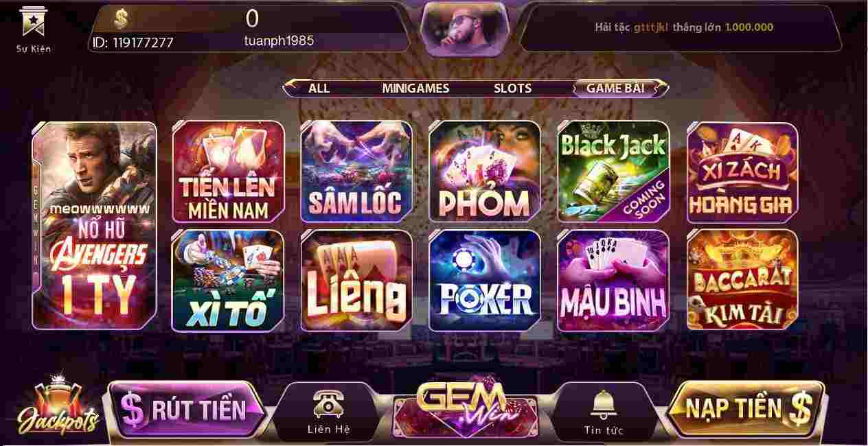 game bài gem win